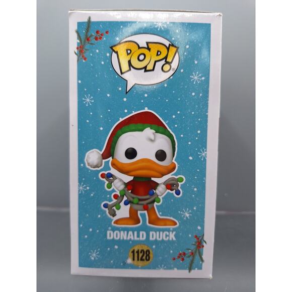 Funko POP! Disney Christmas Donald Duck #1128 and Daisy Duck #1127 Vinyl Figure - Picture 3 of 12
